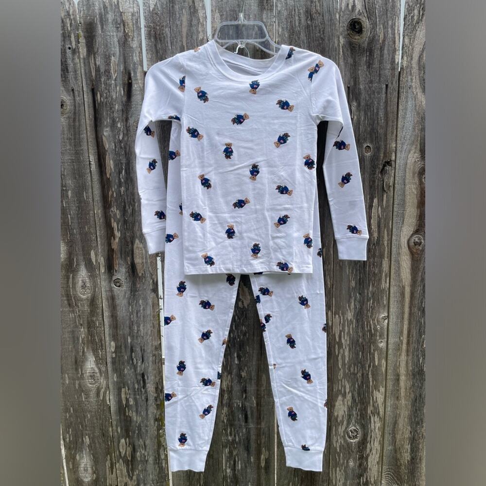 Polo Ralph Lauren Cowgirl Bear White Pajama SetGirls size 14